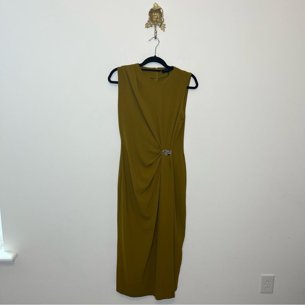 Zara Draped Midi Dress M